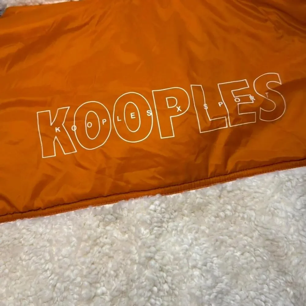 NEW The Kooples x SPORT Women’s Activewear Teddy Cropped Zip-Up Fleece — L/XL